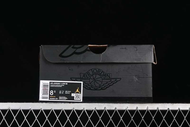 Nike Air Jordan 1 Low Flax/Baroque Brown Casual Basketball Shoes - HQ3603-201