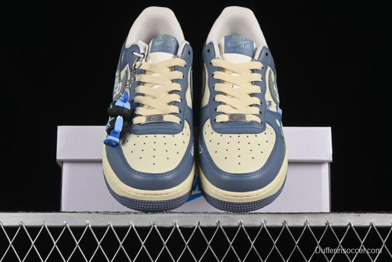 Nike Air Force 1 Low "Ghost Fire Clown" Halloween Themed Casual Sneakers - XL2321-333