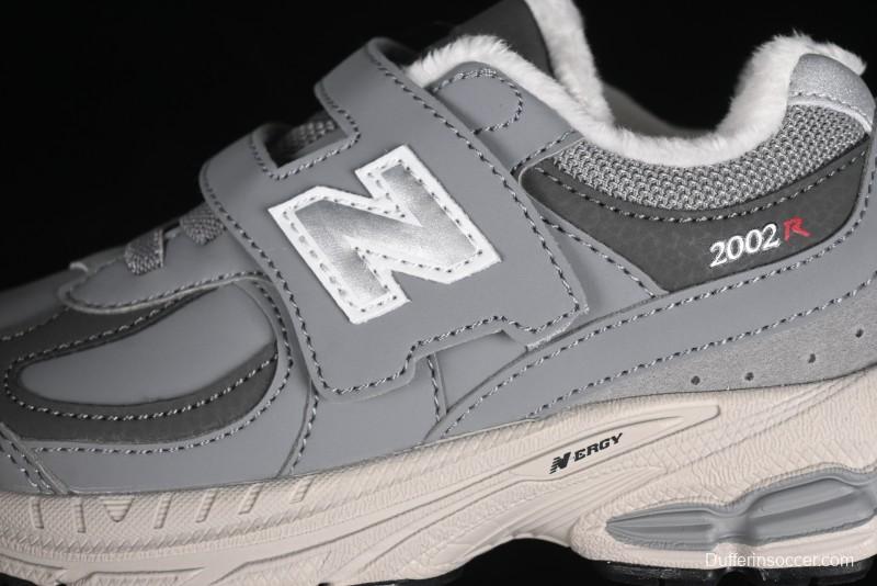 New Balance 2002R Series Kids' Hook & Loop Warm Lined Shoes - PV2002RG