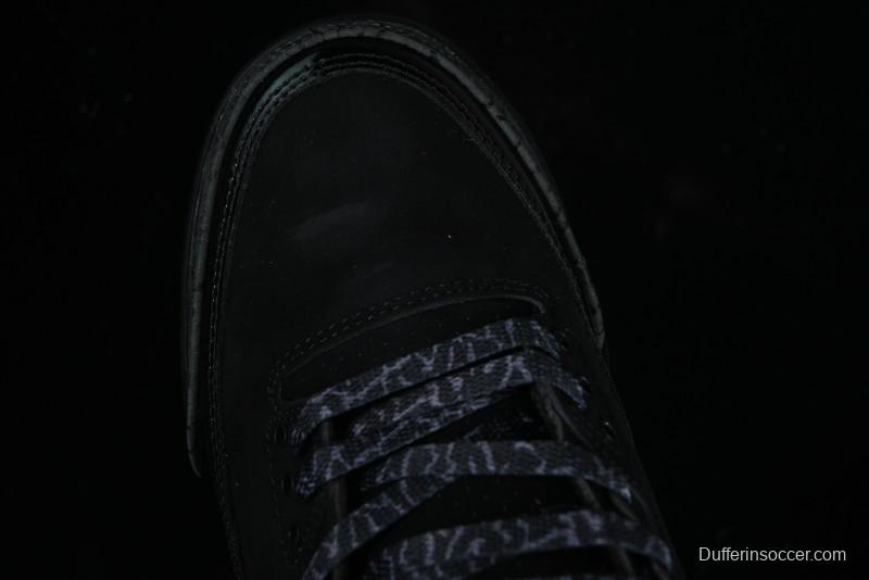 Nike Air Jordan 3 Retro Basketball Shoes in Midnight Black - CT8532-001