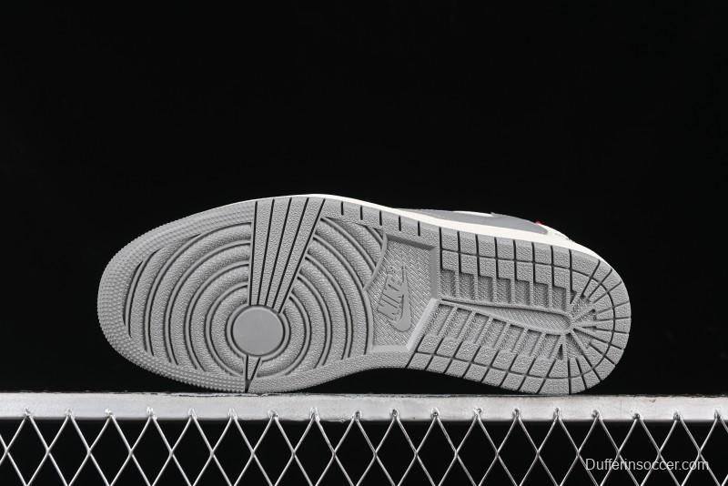 Nike Travis Scott x Fragment Design x Air Jordan 1 Low OG SP AJ1 Supreme North Face Collaboration - DIY1688-001