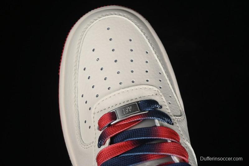 Nike Air Force 1 '07 Low The North Face Collaboration - White Red Blue Color Block Low-Top Casual Sneakers - XZ6188-010
