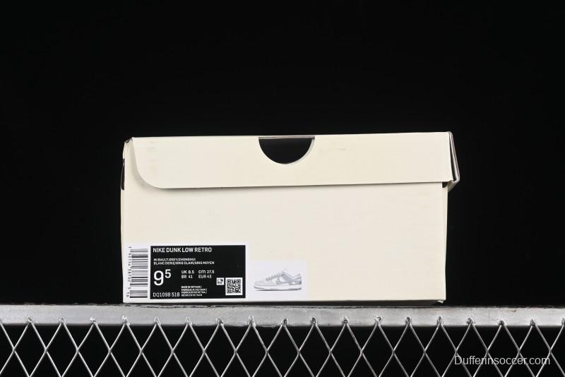 Nike SB Dunk Low UN Series - Diamond Ash Hook Anniversary High-End Custom Low-Top Casual Skate Shoes - DQ1098-518