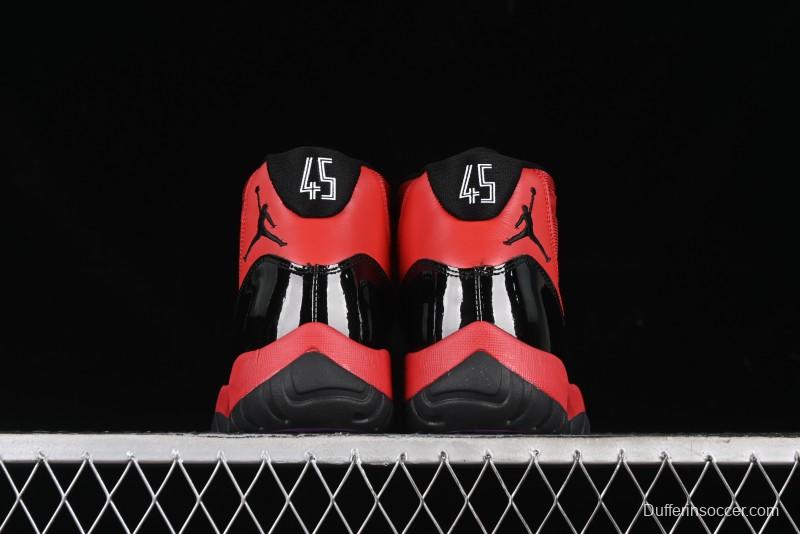 Nike Air Jordan 11 Retro High Top Basketball Shoes in Black/Red - CT8012-600