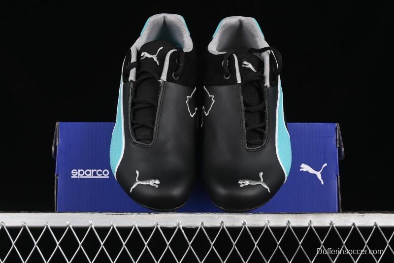 Puma Sparco Future Round Toe Lace-Up Leather Fabric Low-Top Lifestyle Casual Shoes - 308155-01