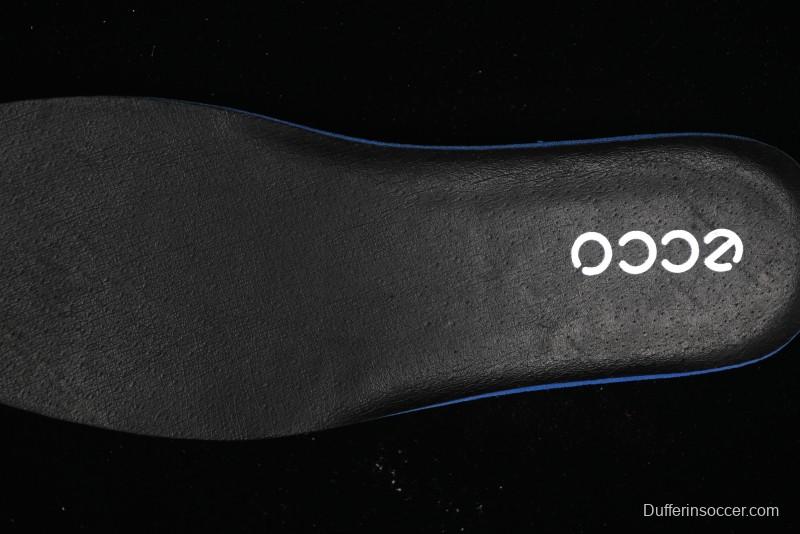 ECCO Block Derby Round Toe Genuine Leather Brogue Dress Shoes - 63667201002