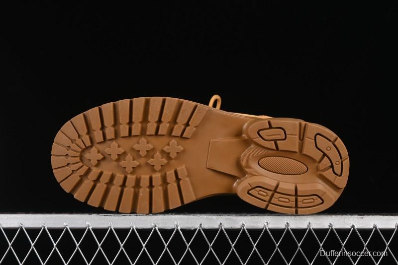 Timberland Outdoor Mid-Top Casual Martin Boots with Premium Italian Suede Leather - TB10059YELLOW