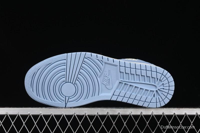 Nike Travis Scott x Fragment Design x Air Jordan 1 Low OG SP AJ1 University Blue - LX1988-104