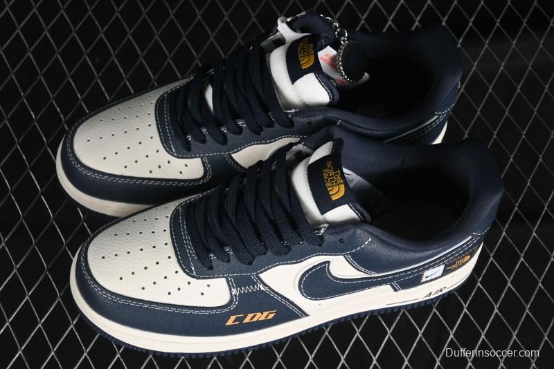 Nike Air Force 1 '07 Low The North Face x CDG Dark Blue Casual Sneakers - KK1988-014