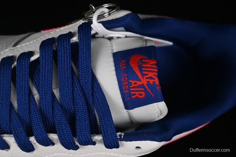 Nike Air Force 1 '07 Low Champion Collaboration - Blue White Red Low-Top Casual Sneakers - KK1988-002