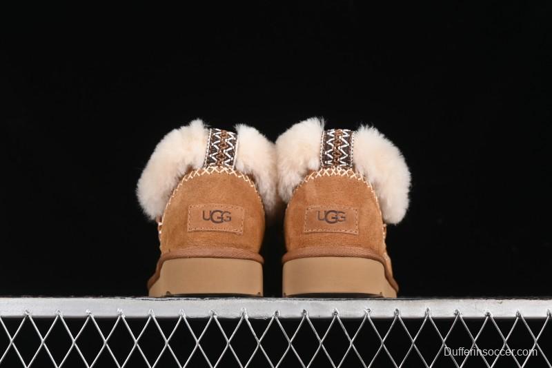 UGG Classic Ultra Mini Alpine Short Boots with Genuine Shearling Lining - 1158224