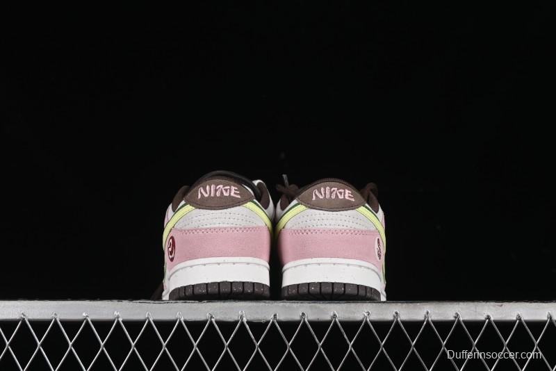Nike Dunk Low 85 Double Swoosh Series Year of the Snake SB Low-Top Casual Skate Shoes - HV1799-161