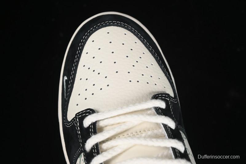 Nike SB Dunk Low Gucci Collaboration - Small Bee Series Black Hook Anniversary High-End Custom Low-Top Casual Sneakers - MM1089-030