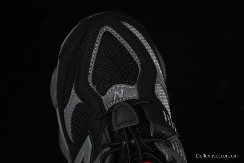 New Balance 9060 Series Hook and Loop Kids Sneakers - PV9060BLK