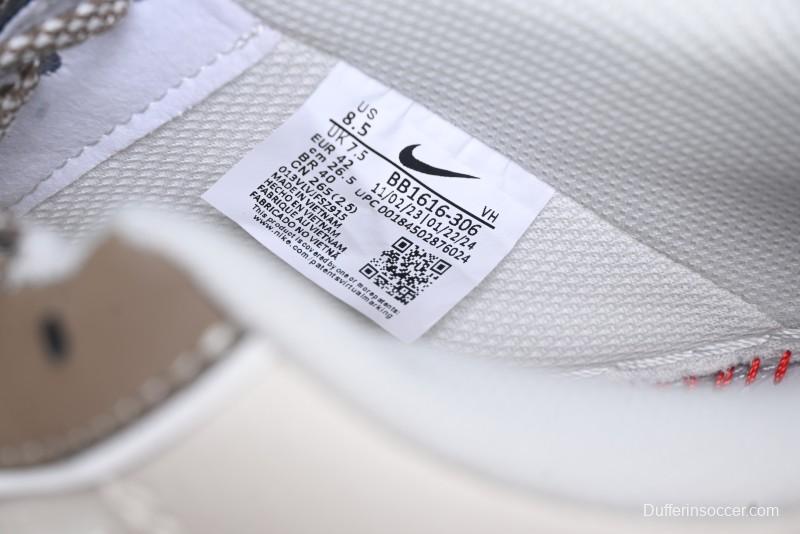 Nike Air Force 1 '07 Low Stone Island x Supreme Collaboration - Beige Brown Swoosh Casual Sneakers - BB1616-306