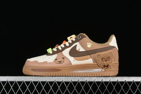 Nike Air Force 1 '07 Low Maillard Bear Casual Sneakers - CJ9297-999