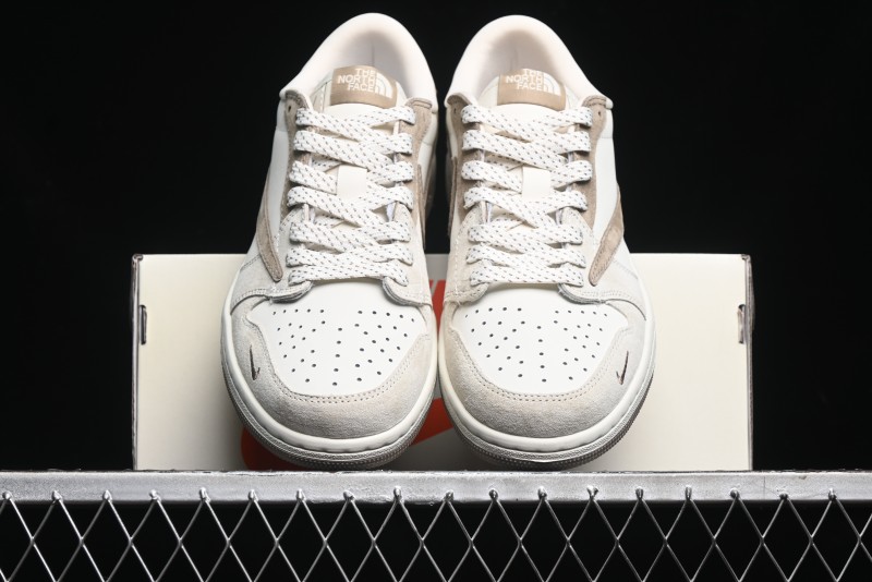 Nike Travis Scott x Fragment Design x Air Jordan 1 Low OG SP AJ1 Retro Sneakers - AG3702-801