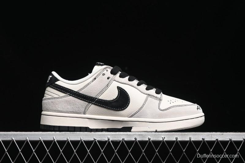 Nike SB Dunk Low Stussy Collaboration - Embroidered Black Swoosh Anniversary High-End Custom Low-Top Casual Sneakers - MM1089-031