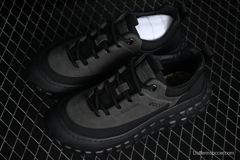 ECCO Off-Road Series Lightweight Cushioned Leather Durable Outdoor Hiking Running Shoes - 63513001001