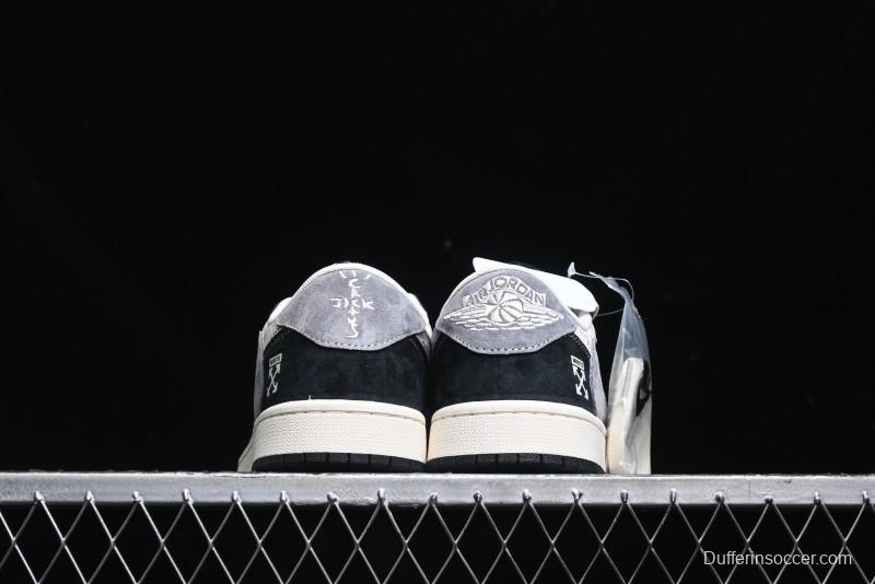 Nike Travis Scott x Fragment Design x Air Jordan 1 Low OG SP Sneakers - SJ2068-108