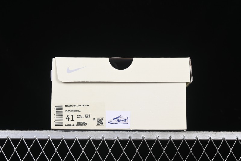 Nike SB Dunk Low MLB Collaboration - Denim Blue Swoosh Anniversary Customized Low-Top Casual Sneakers - DJ2024-044