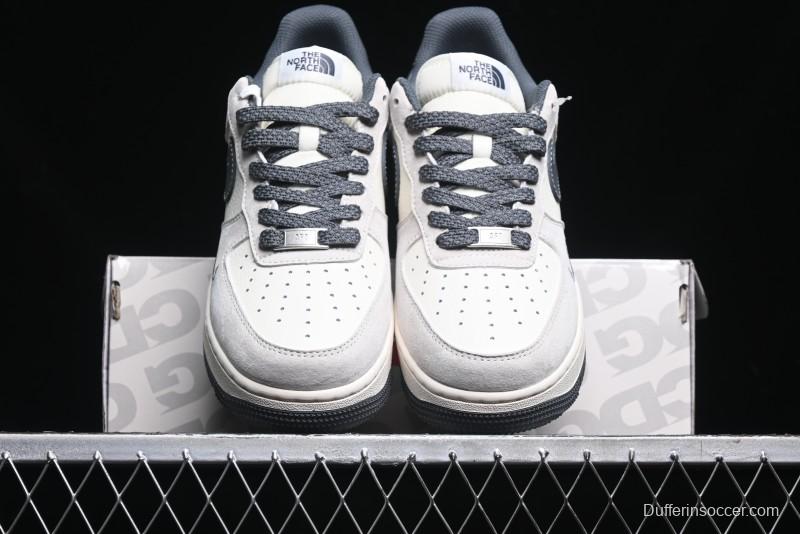Nike Air Force 1 '07 Low Supreme The North Face Collaboration - Grey Black Red Logo - XZ6188-112