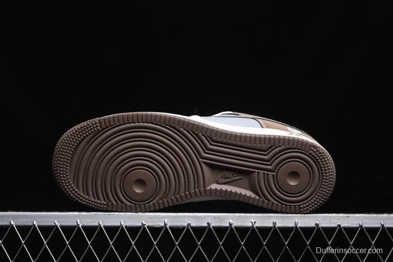 Nike Air Force 1 '07 Low Bape Collaboration - Beige Grey Brown Low Top Casual Sneakers BB6566-210