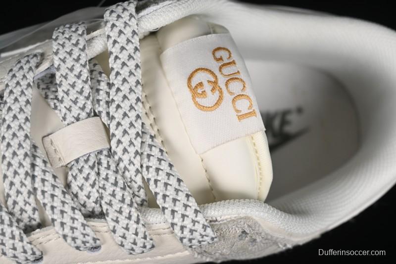 Nike SB Dunk Low Gucci Collaboration - Smoke Green Anniversary High-End Custom Low-Top Casual Skate Shoes - XX2025-389