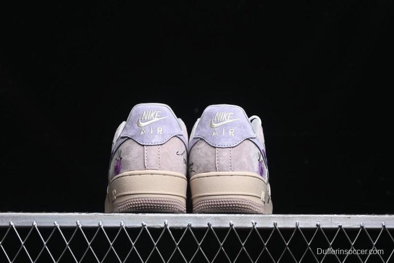 Nike Air Force 1 '07 Low Purple Taro Demon Casual Sneakers - ZB2121-301
