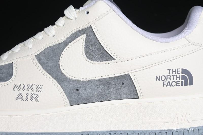 Nike Air Force 1 '07 Low The North Face Collaboration - Beige Grey Sole Low-Top Casual Sneakers - DF0188-014