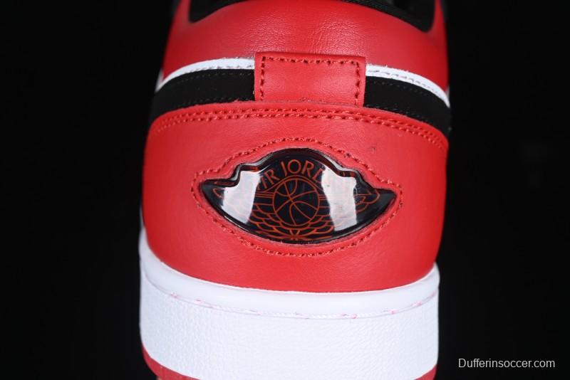 Nike Air Jordan 1 Low "White Black Gym Red" Retro Casual Sneakers - IB8971-106