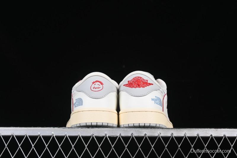 Nike Travis Scott x Fragment Design x Air Jordan 1 Low OG SP AJ1 Low Top Casual Sneakers - AG3702-808