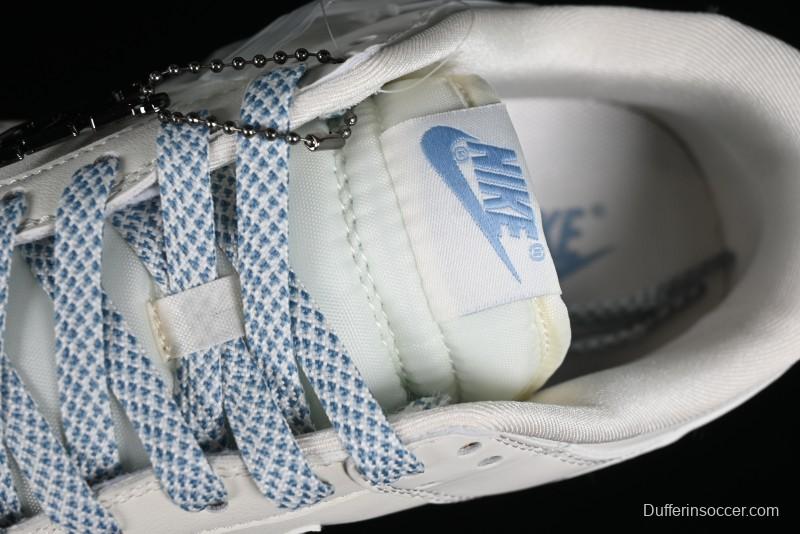 Nike SB Dunk Low LV Collaboration - Double Swoosh Beige Blue Anniversary High-End Custom Low-Top Casual Skate Shoes - XX2025-308