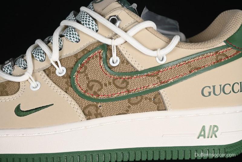 Nike Air Force 1 '07 Low Gucci Collaboration Lace-Up Low-Top Casual Sneakers - SJ1198-102