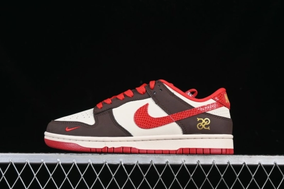 Nike SB Dunk Low The North Face Collaboration Year of the Snake Limited Edition Beige Brown White Snake Anniversary High-End Custom Low-Top Casual Skate Shoes - CH6336-284