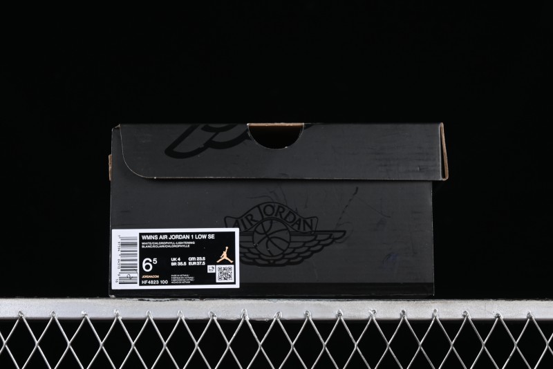 Nike Air Jordan 1 Low AJ1 White Green Low Top Lifestyle Basketball Shoes - HF4823-100