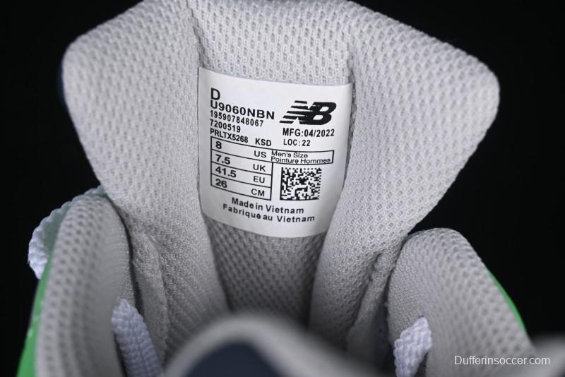 New Balance 9060 Retro Casual Running Sneakers with ABZORB Cushioning Technology - U9060NBN