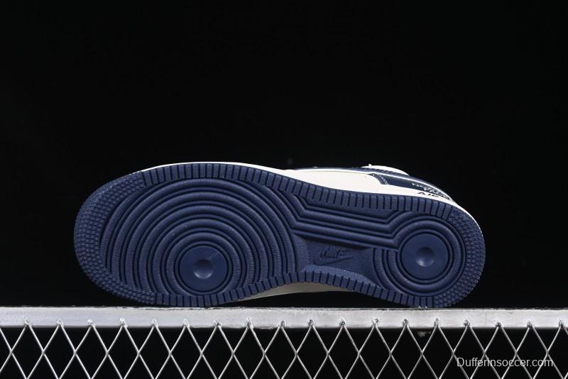 Nike Air Force 1 '07 Low The North Face Collaboration Beige Blue Patchwork Drawstring Casual Shoes - SJ1198-107