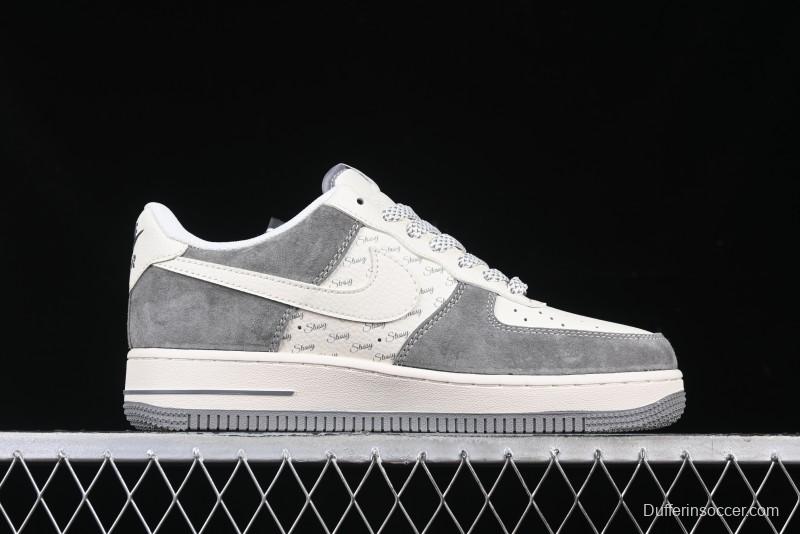 Nike Air Force 1 '07 Low Stussy Minimalist Grey Low-Top Casual Sneakers - XZ6188-672