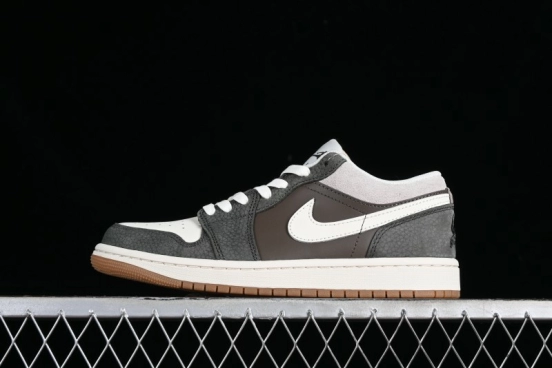 Nike Air Jordan 1 Low "Snkrs Day" Casual Sneakers with Grey Toe Design - FD0399-004
