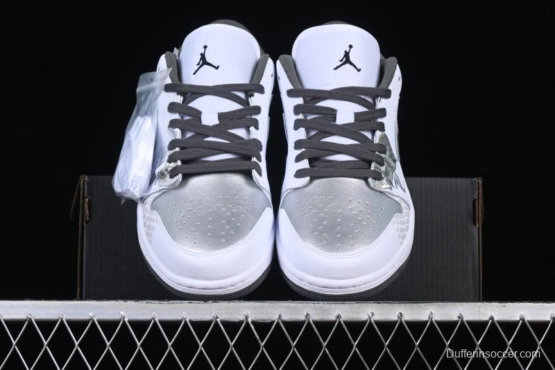 Nike Air Jordan 1 Low AJ1 Snake Year Custom Low-Top Culture Basketball Shoes - 553558-152