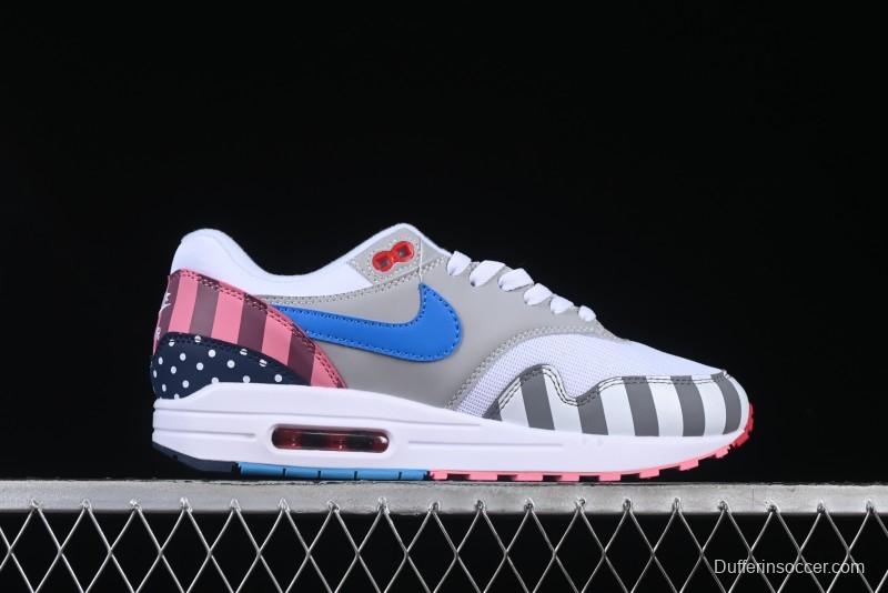 Nike Air Max 1 Retro Running Shoes with Half-Sole Air Cushion - AT3057-100
