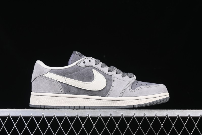 Nike Travis Scott x Fragment Design x Air Jordan 1 Low OG SP AJ1 Low Top Culture Casual Sneakers - XS3086-008