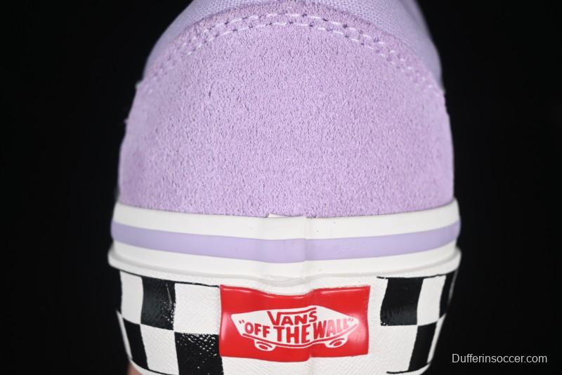 Vans Old Skool Reissue 136 Purple Checkerboard Retro Canvas Shoes - VN000MT6E3N