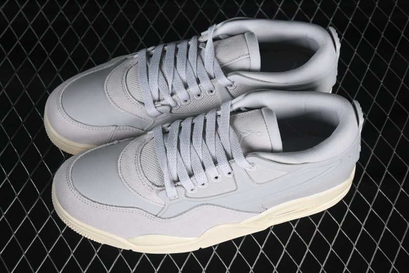 Nike Air Jordan 4 Remastered Sneakers with Textile Mesh Leather and Suede Upper - FQ7940-001