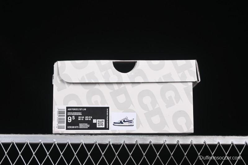 Nike Air Force 1 '07 Low The North Face Collaboration Beige Grey Navy Swoosh Casual Sneakers - XZ6188-975