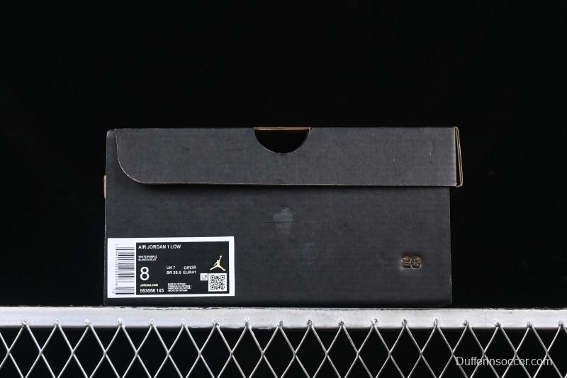 Nike Air Jordan 1 Low AJ1 Haze Purple Casual Lifestyle Sneakers - 553558-145