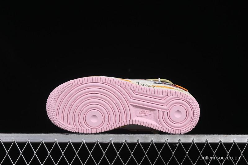 Nike Air Force 1 '07 Low Bugs Bunny Custom Casual Sneakers - BD7700-666