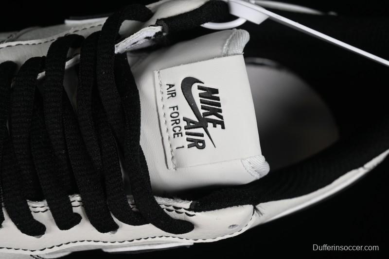 Balenciaga x Nike Air Force 1 '07 Low Triple Swoosh Beige Black Casual Shoes - FR0538-090