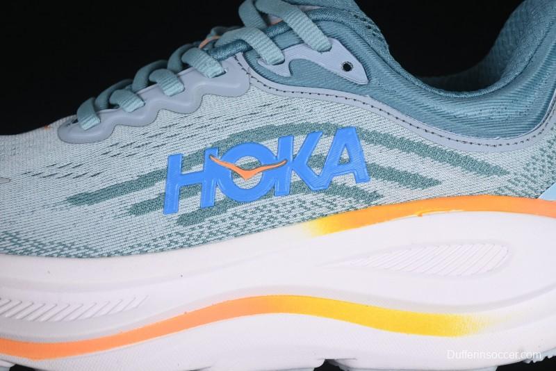 HOKA ONE ONE Bondi 9 Cushioned Running Shoes with Soft EVA Midsole - 1162011 GYBU